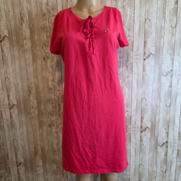 Women's Tommy Hilfiger Dress Size M Pink - Picture 1 of 7